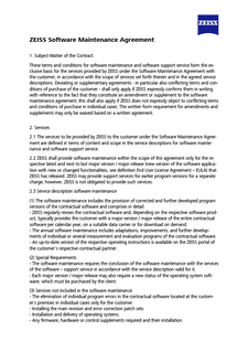 Image d’aperçu de ZEISS Software Maintenance Agreement