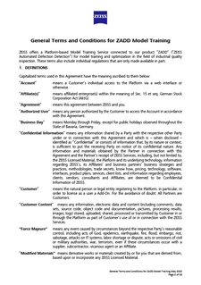 Image d’aperçu de General Terms and Conditions for ZADD Model Training