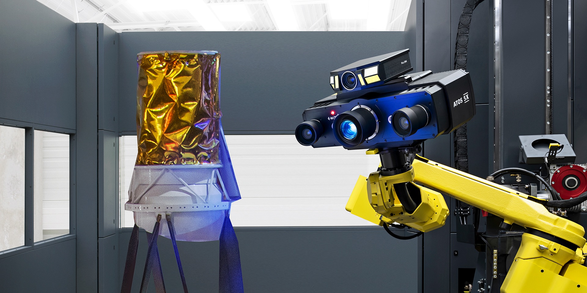 Métrologie 3D optimisée pour les vaisseaux uniques et les satellites produits en série