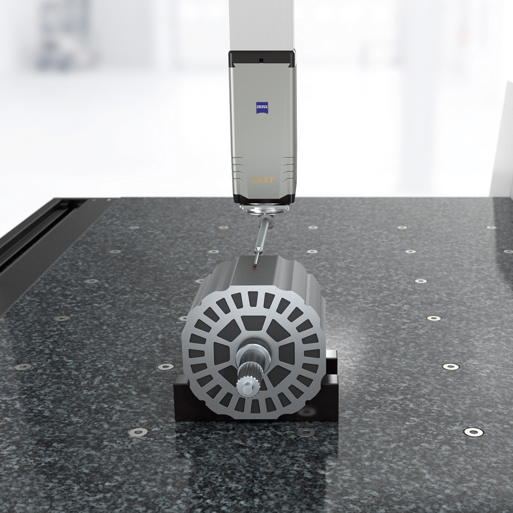 Mesure des dimensions du rotor
