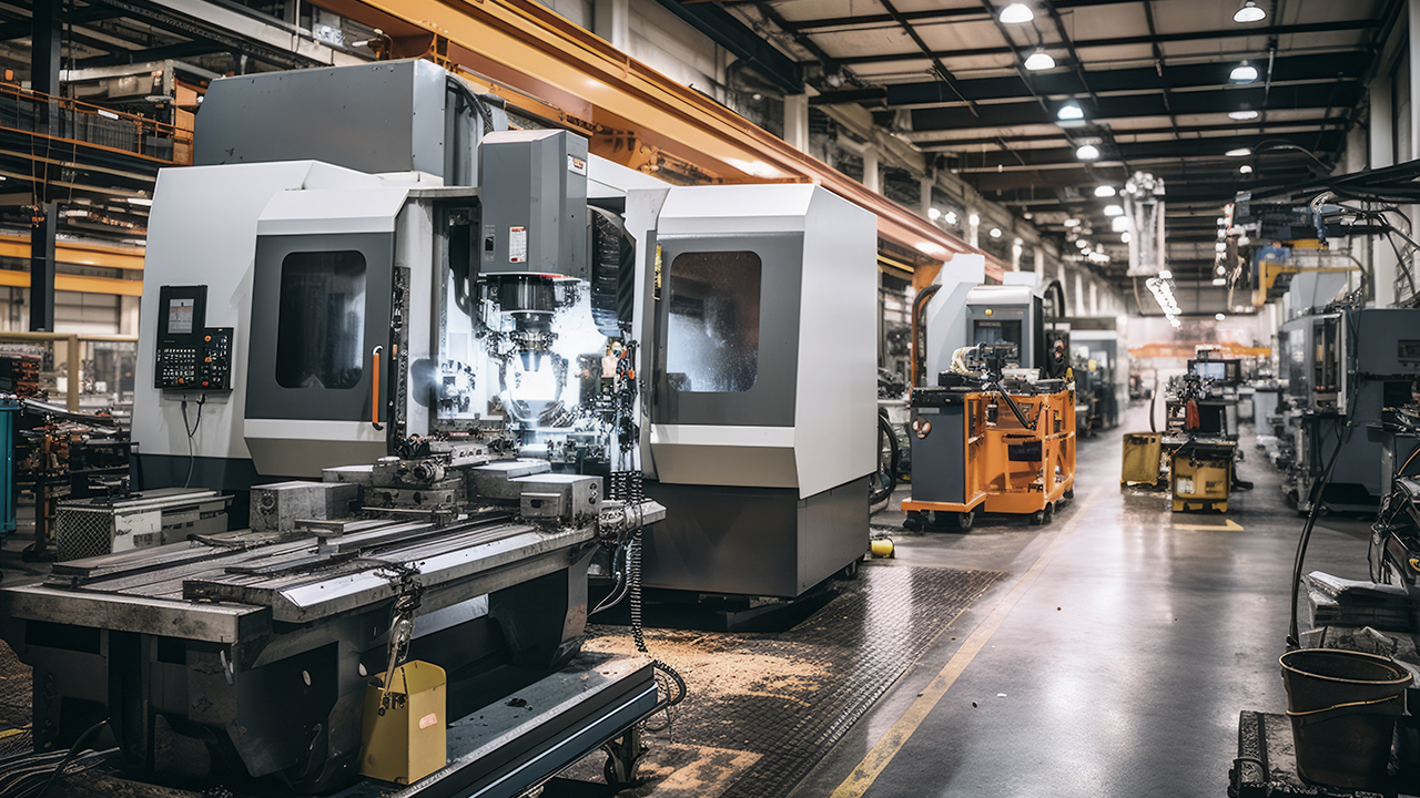 Les machines de production se concentrent sur les équipements industriels tels que les machines de découpe, de fraisage et de moulage par injection. 