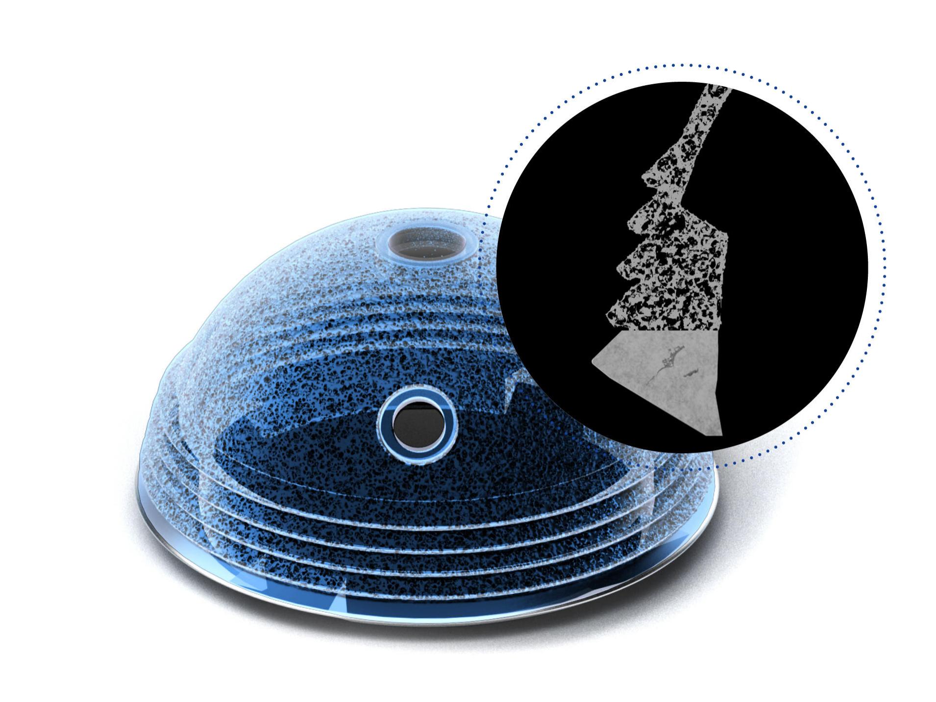 Des mesures volumétriques de pièces peuvent être réalisées sur des cotyles de hanche fabriqués par prototypage rapide avec des systèmes CT industriels et des microscopes à rayons X