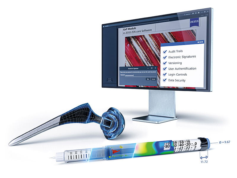 Fonctionnalités clés de la boîte à outils ZEISS ZEN core GxP