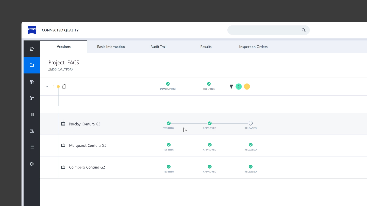 Gestion des plans de mesure
