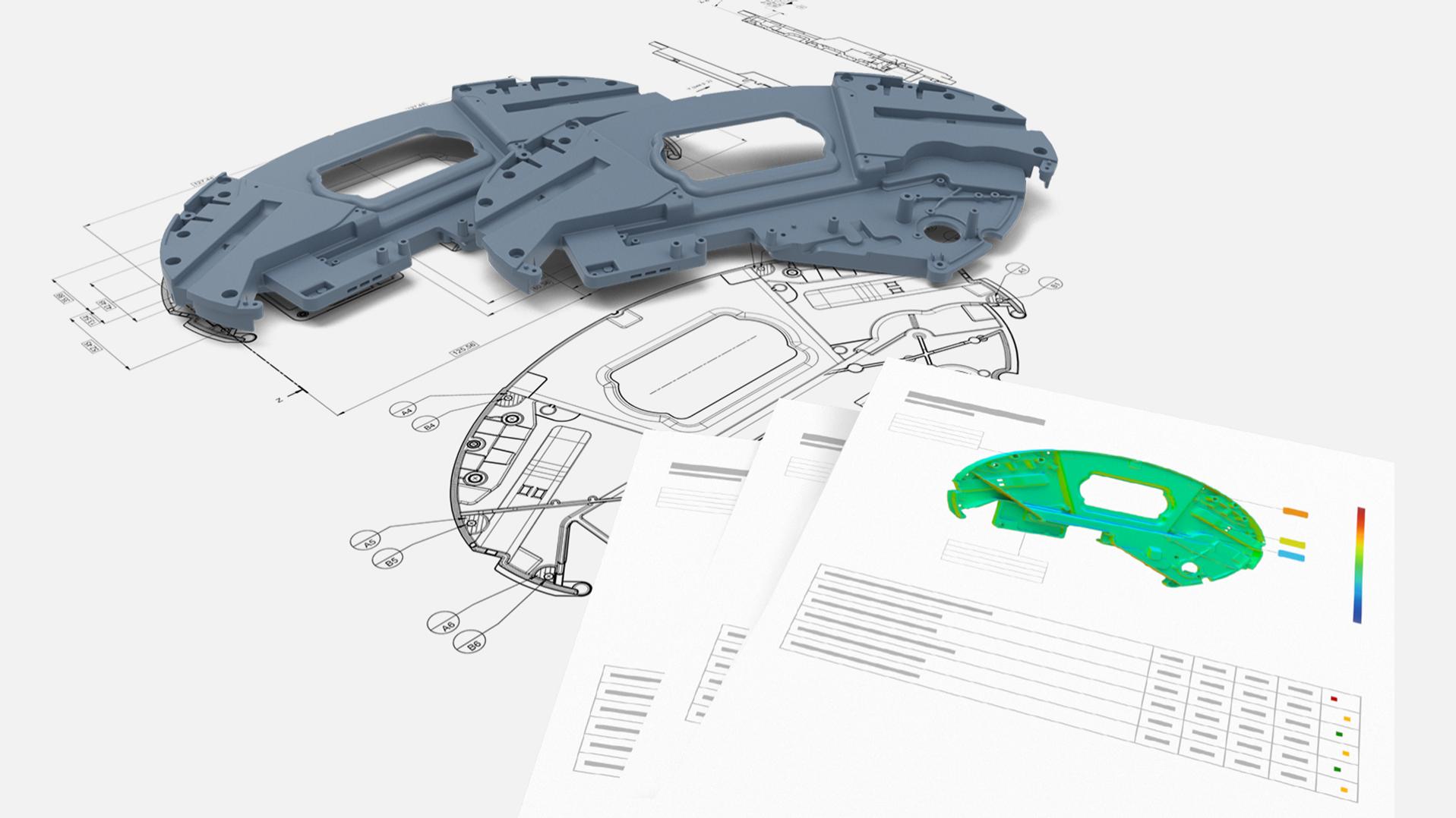 Des dessins 2D à la visualisation des rapports avec ZEISS INSPECT Optical 3D