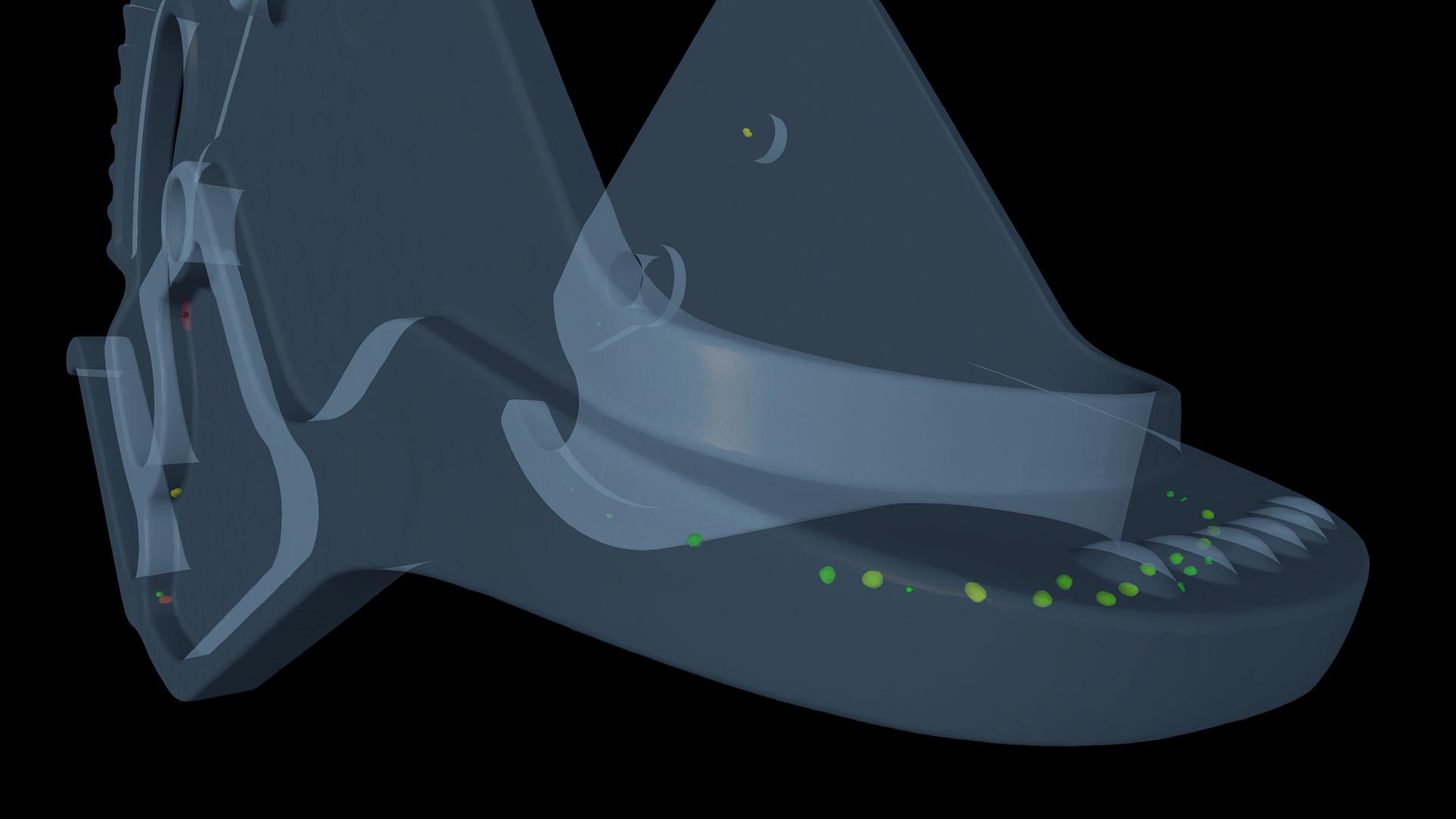 Analyse des défauts d'un composant d'inhalateur en plastique avec ZEISS INSPECT X-Ray