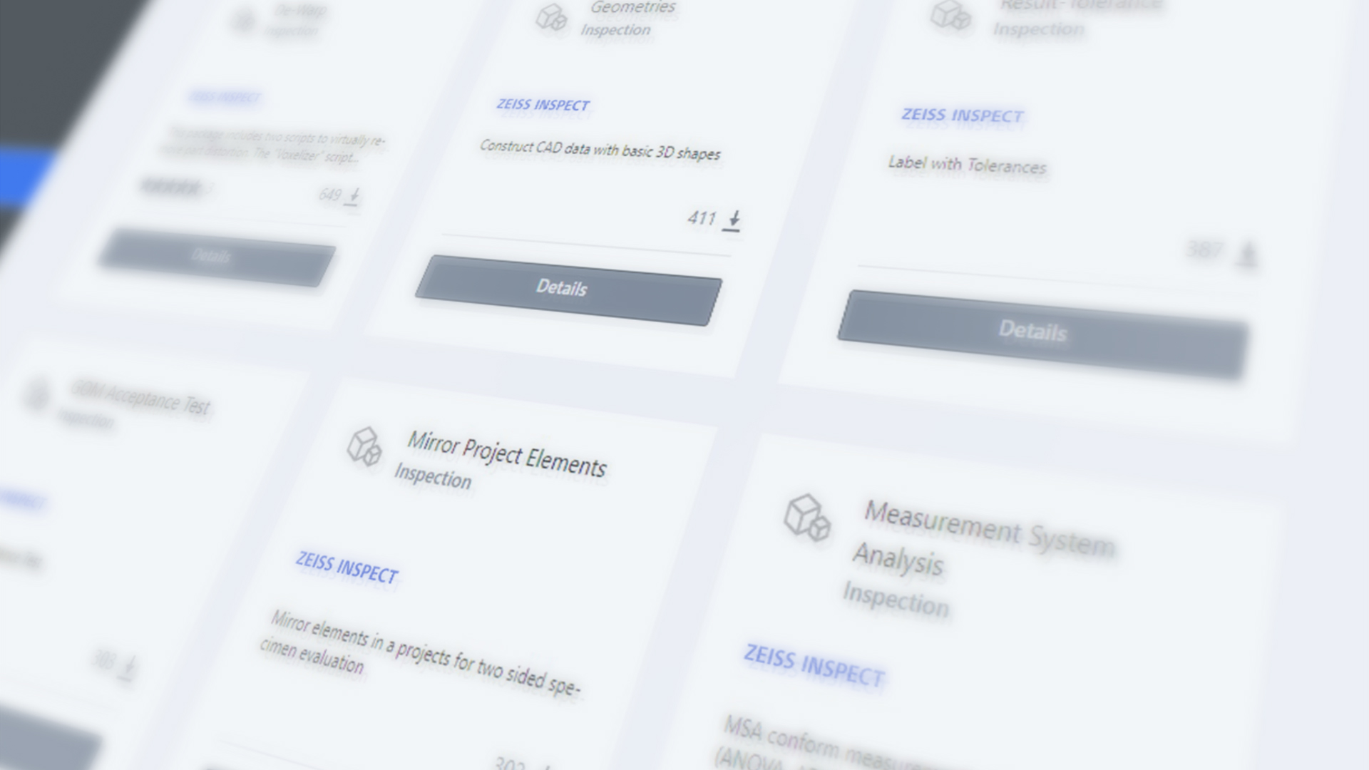 Accès direct au logiciel dans le ZEISS Quality Software Store 