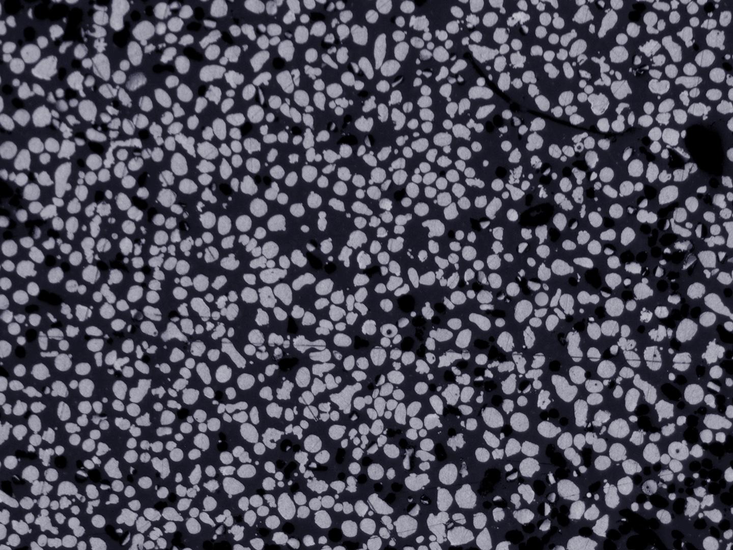 Image d'une analyse de particules.