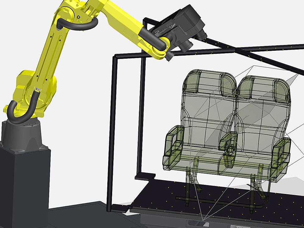 Un environnement réel dans une simulation virtuelle