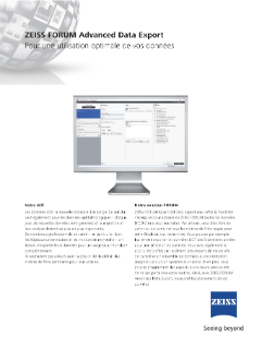Image d’aperçu de FORUM Advanced Data Export