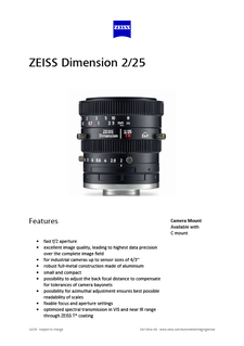 Image d’aperçu de ZEISS Dimension 2/25