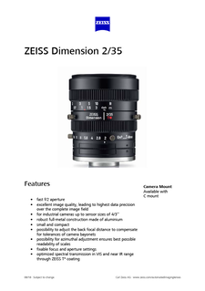 Image d’aperçu de ZEISS Dimension 2/35