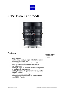 Image d’aperçu de ZEISS Dimension 2/50