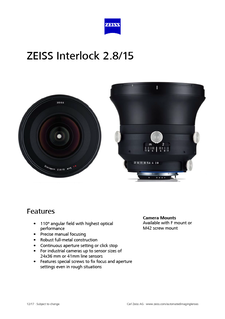 Image d’aperçu de ZEISS Interlock 2.8/15
