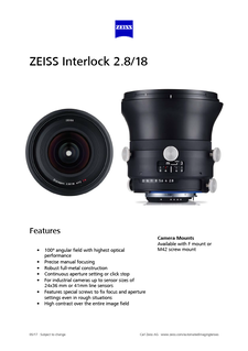 Image d’aperçu de ZEISS Interlock 2.8/18