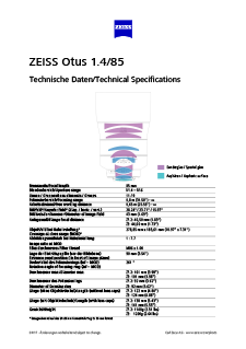 Image d’aperçu de ZEISS Otus 1.4/85