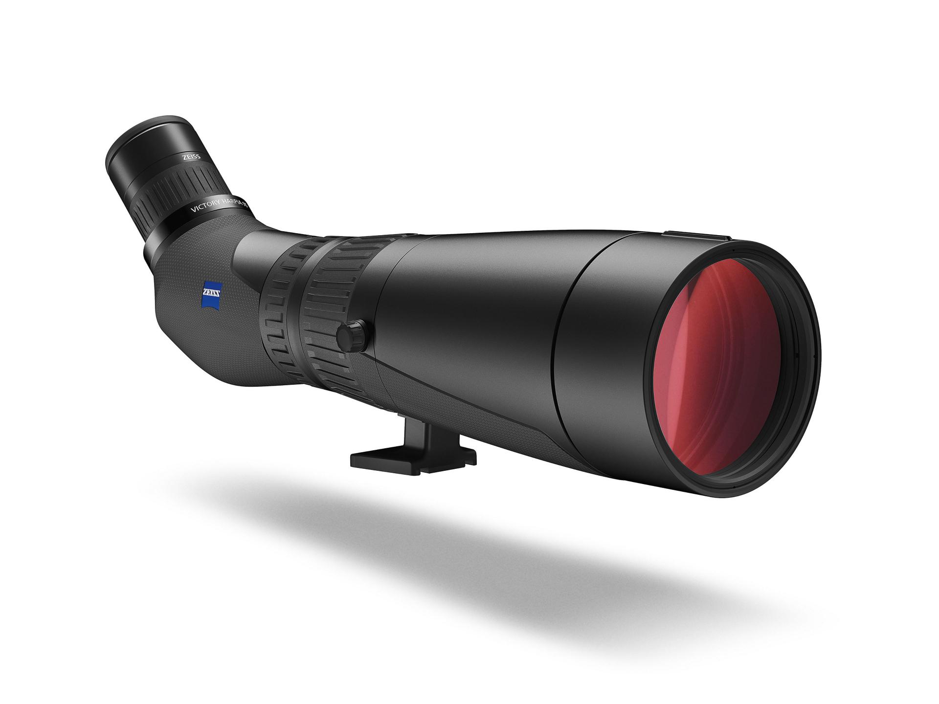 Black ZEISS binoculars with large objective lenses and a central focusing wheel, shown on a white background.