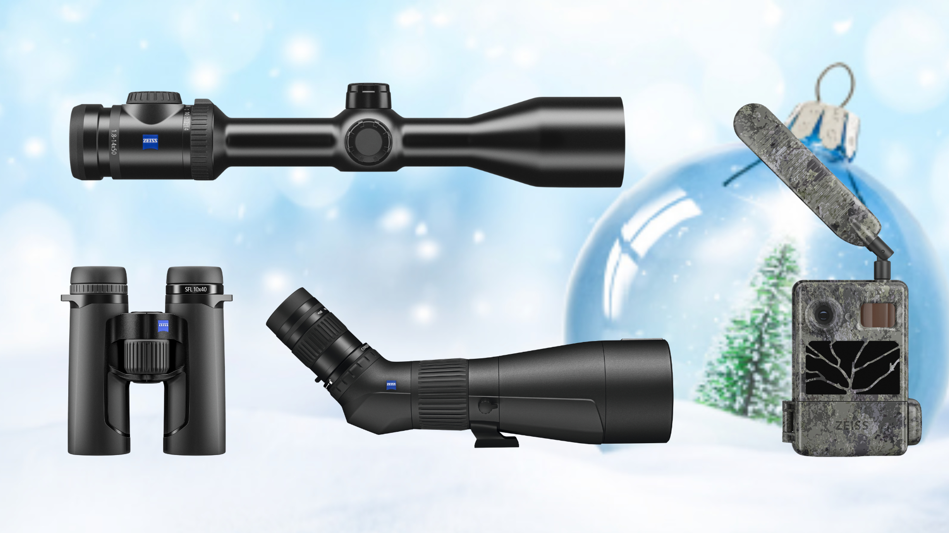 A small snail climbs a vibrant fern frond, showcasing the intricate details of nature captured with the clarity of ZEISS optics.