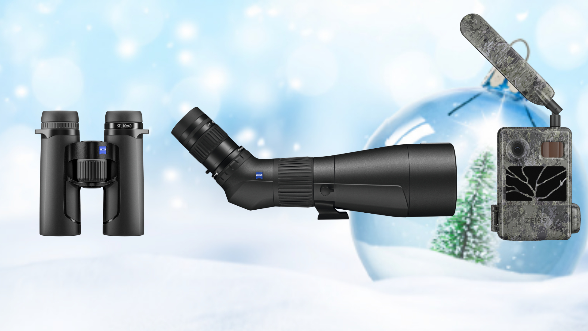 A small snail climbs a vibrant fern frond, showcasing the intricate details of nature captured with the clarity of ZEISS optics.