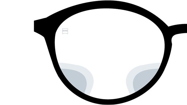 Visualisation des verres digitaux ZEISS SmartLife. Cette image montre la vue à travers des verres. 