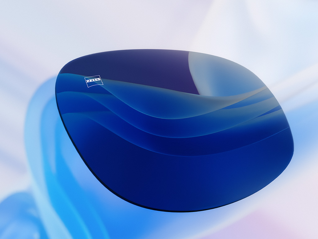 Illustration 3D en images de synthèse d’un verre teinté offrant une vue claire et bien contrastée.