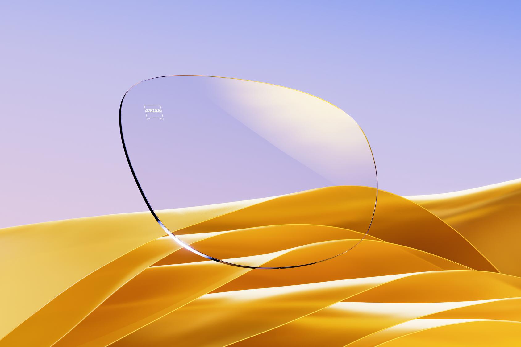 Cette image montre la technologie du nouveau traitement ZEISS DuraVision Gold UV