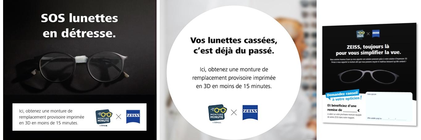 images montrant le kit magasin ZEISS