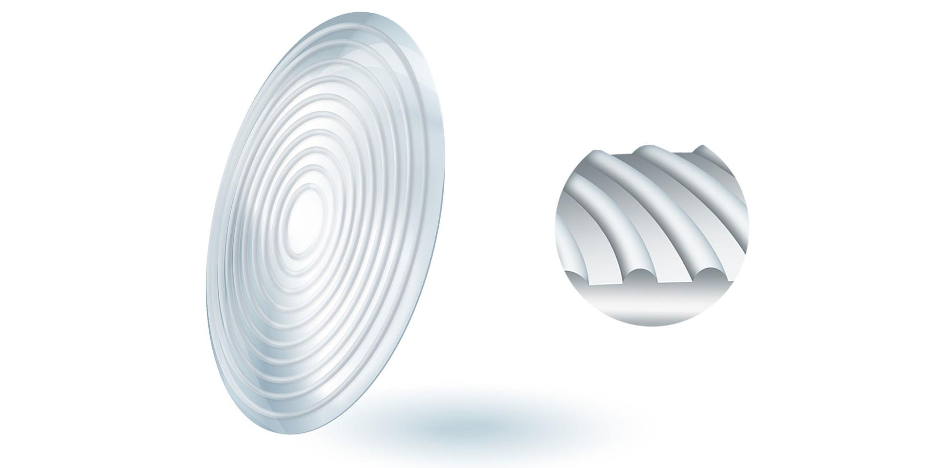 Le verre ZEISS MyoCare est doté d’une zone centrale et d’une zone fonctionnelle
