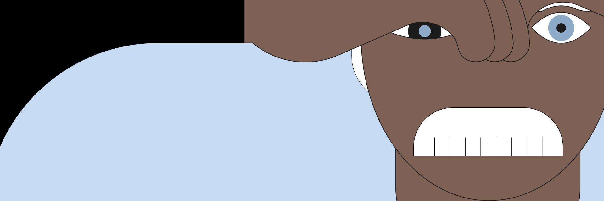 Illustration représentant une diversité d’enfants et d’adolescents portant des lunettes de différentes formes et couleurs sur fond noir. 